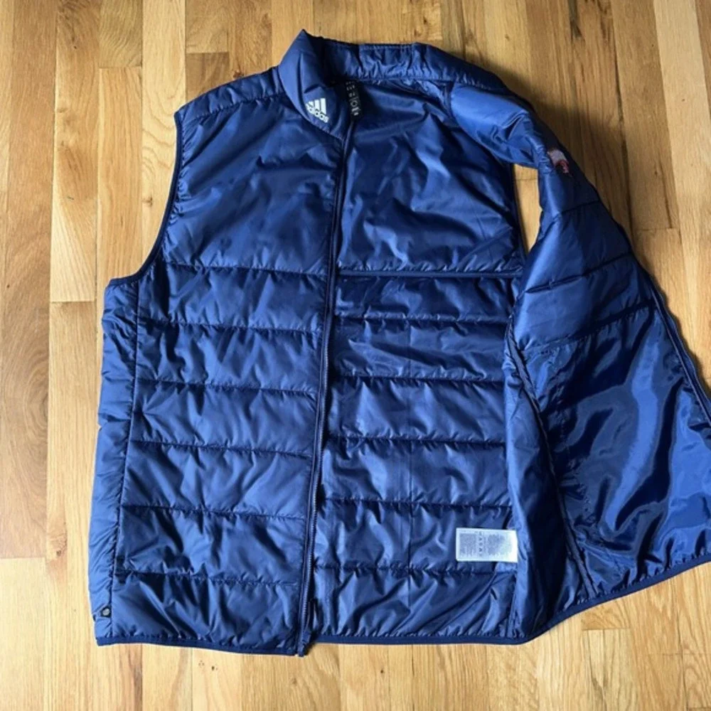 Adidas Puffer Vest‎ Size Medium. NWOT - Smirnoff logo